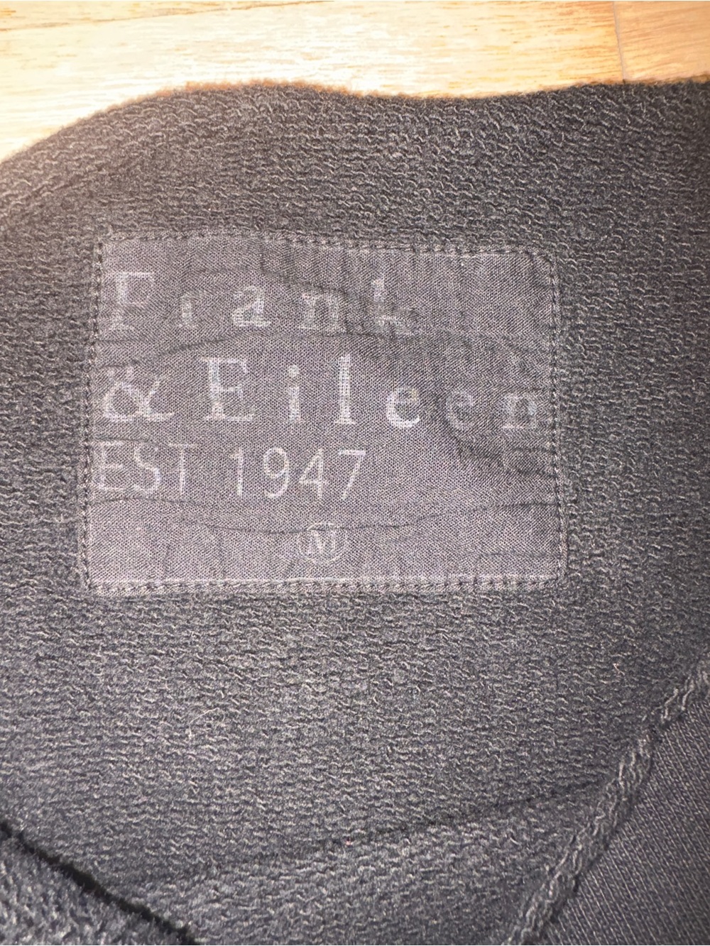 Frank & Eileen IZZIE Sweatshirt Party Dress, Black 100% Cotton Raw Hem, Medium M - Picture 8 of 9